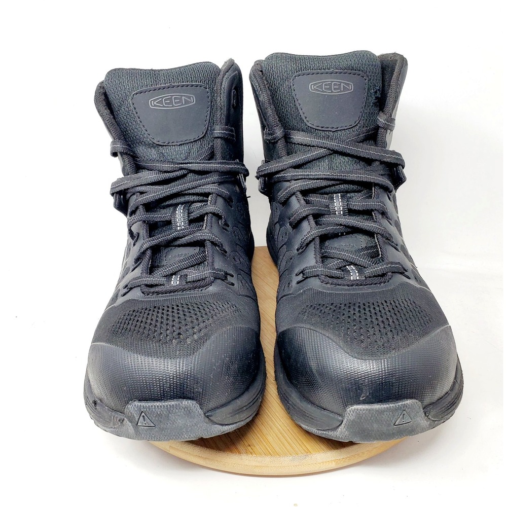 KEEN Vista Energy Mid Boots Mens 10 EE WIDE Black Carbon Safety Toe Work Shoe EH - Picture 3 of 14